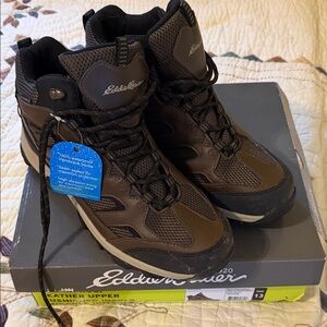 Eddie Bauer Men's Graham Hiking Boots Leather Waterproof - Brown Size 13